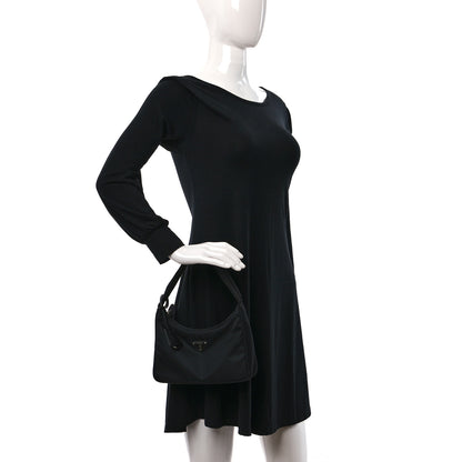 Prada Tessuto Nylon Mini Re-Edition 2000 Bag Black 2 of 12