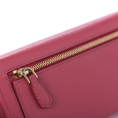 Prada Vitello Move Continental Flap Wallet Peonia 12 of 12