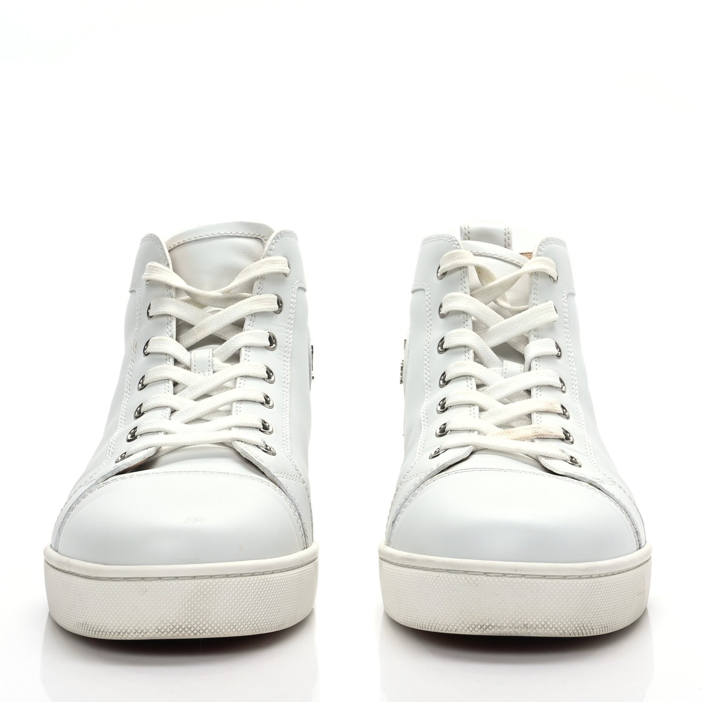 Calfskin Mens Louis Flat Sneakers 44.5 White