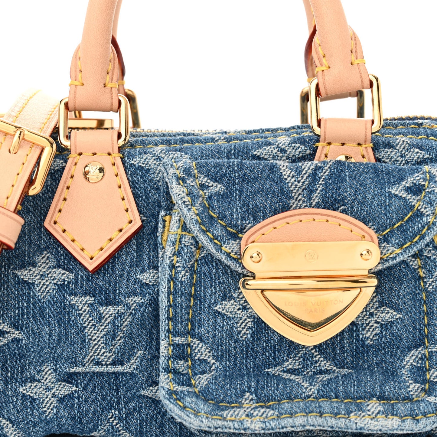 Monogram Denim Nano Speedy Blue