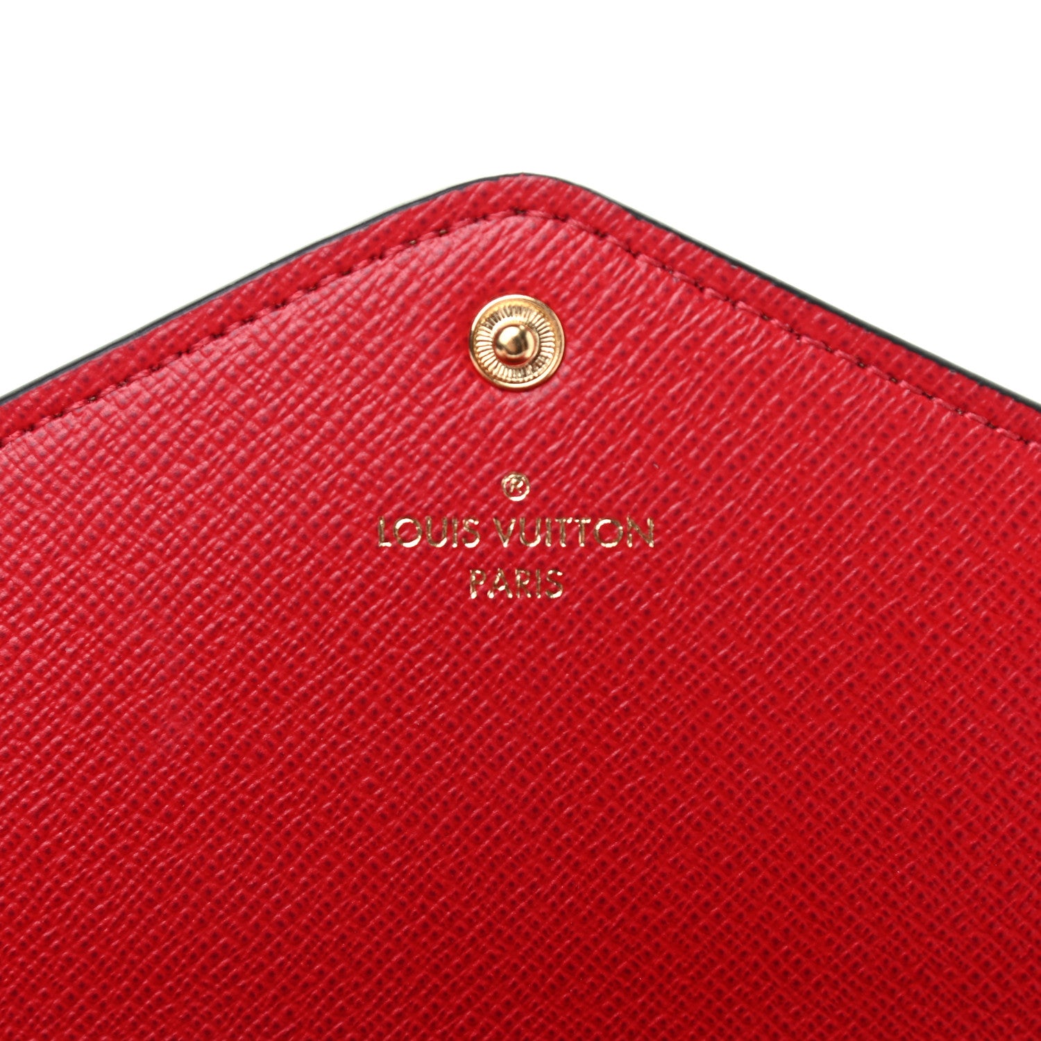 Louis Vuitton Damier Ebene Josephine Wallet Red 6 of 7