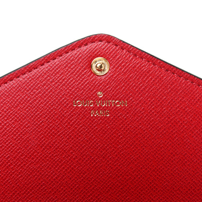Louis Vuitton Damier Ebene Josephine Wallet Red 6 of 7