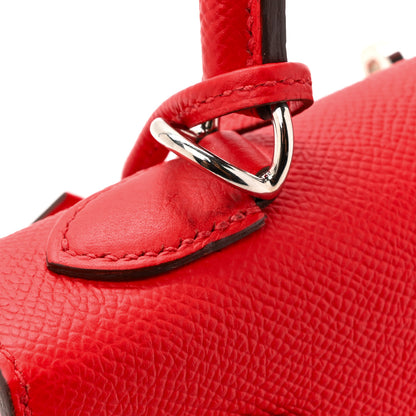 Hermes Epsom Kelly Sellier 25 Rouge De Coeur 16 of 17