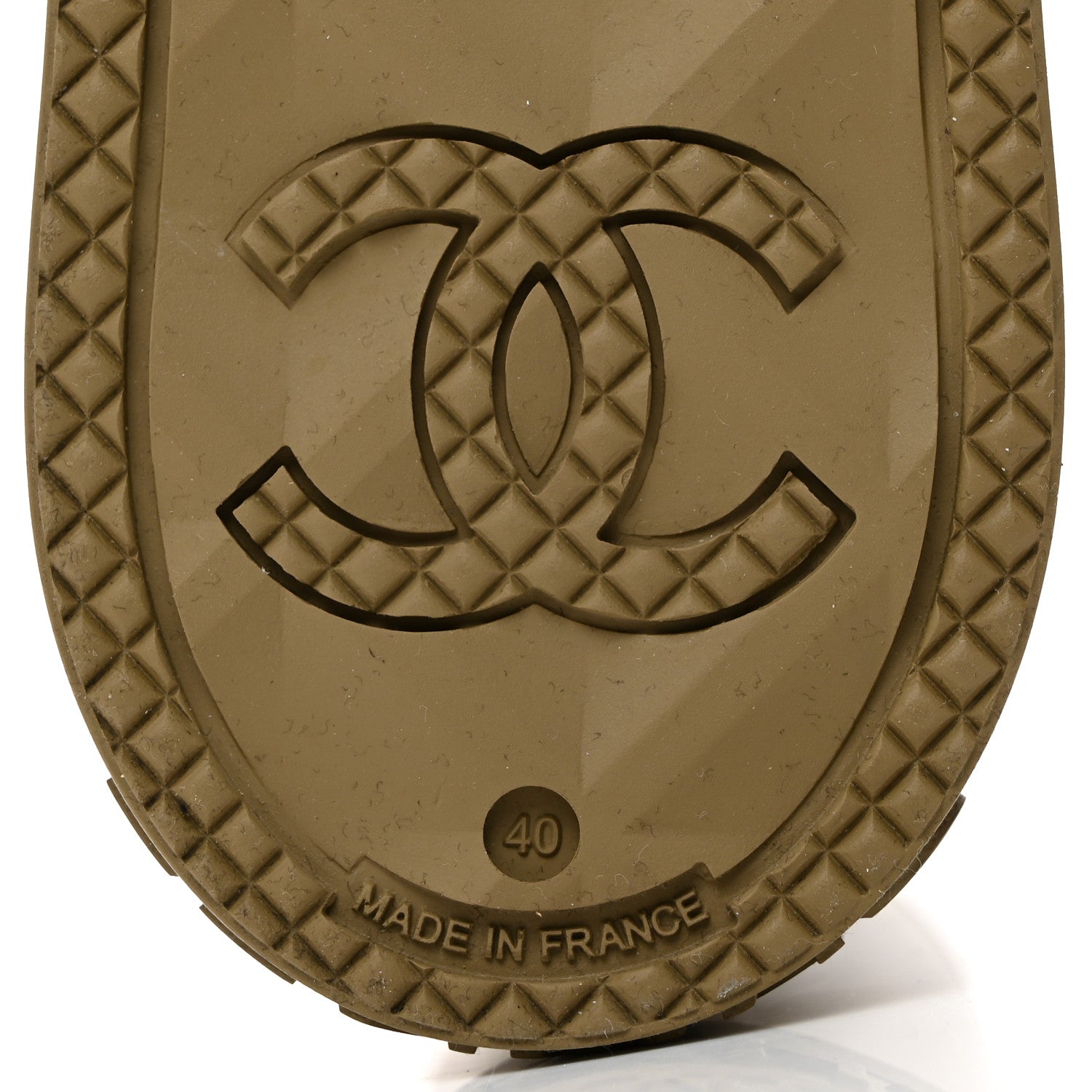 Chanel Caoutchouk CC High Boots 40 Dark Beige 8 of 8