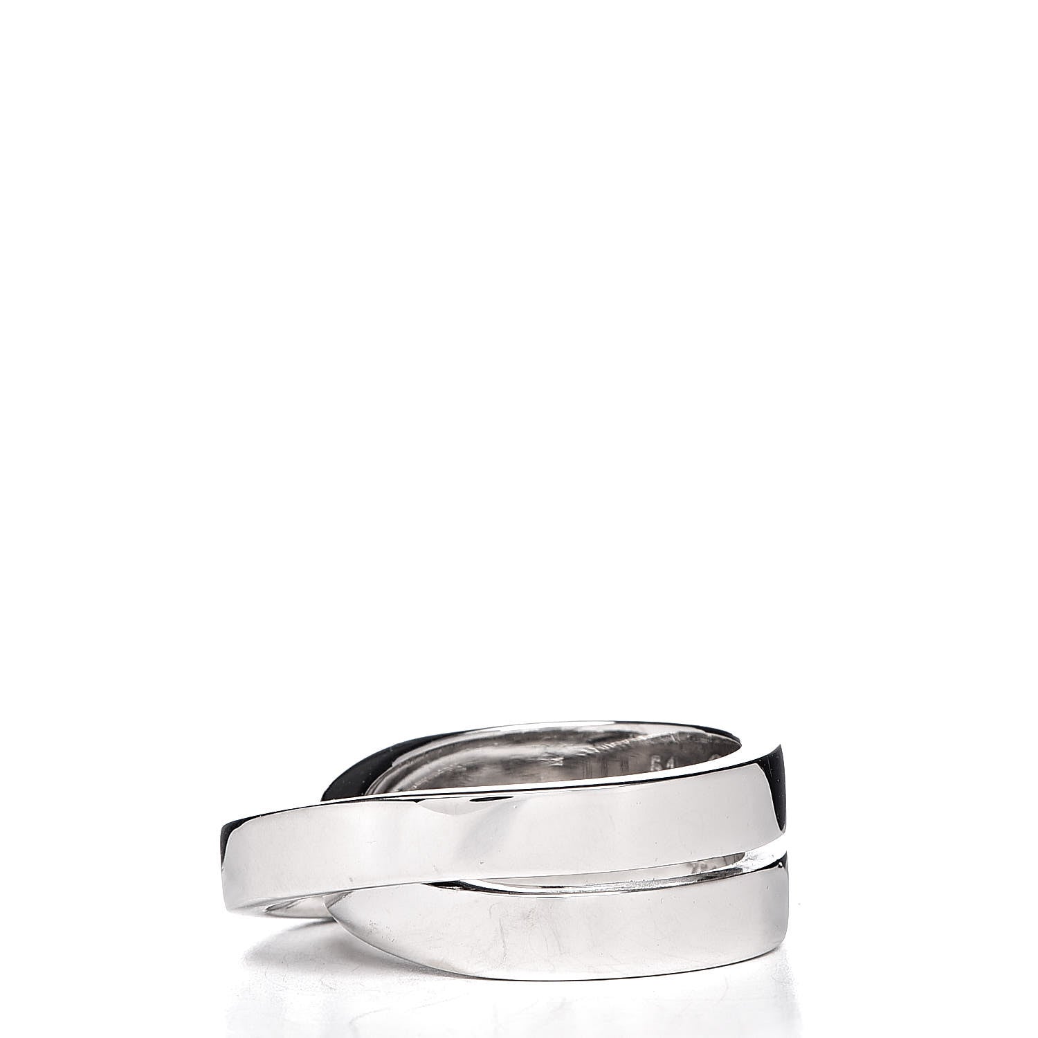 Cartier 18K White Gold 9mm Paris Nouvelle Vague Ring 51 5.75 3 of 7
