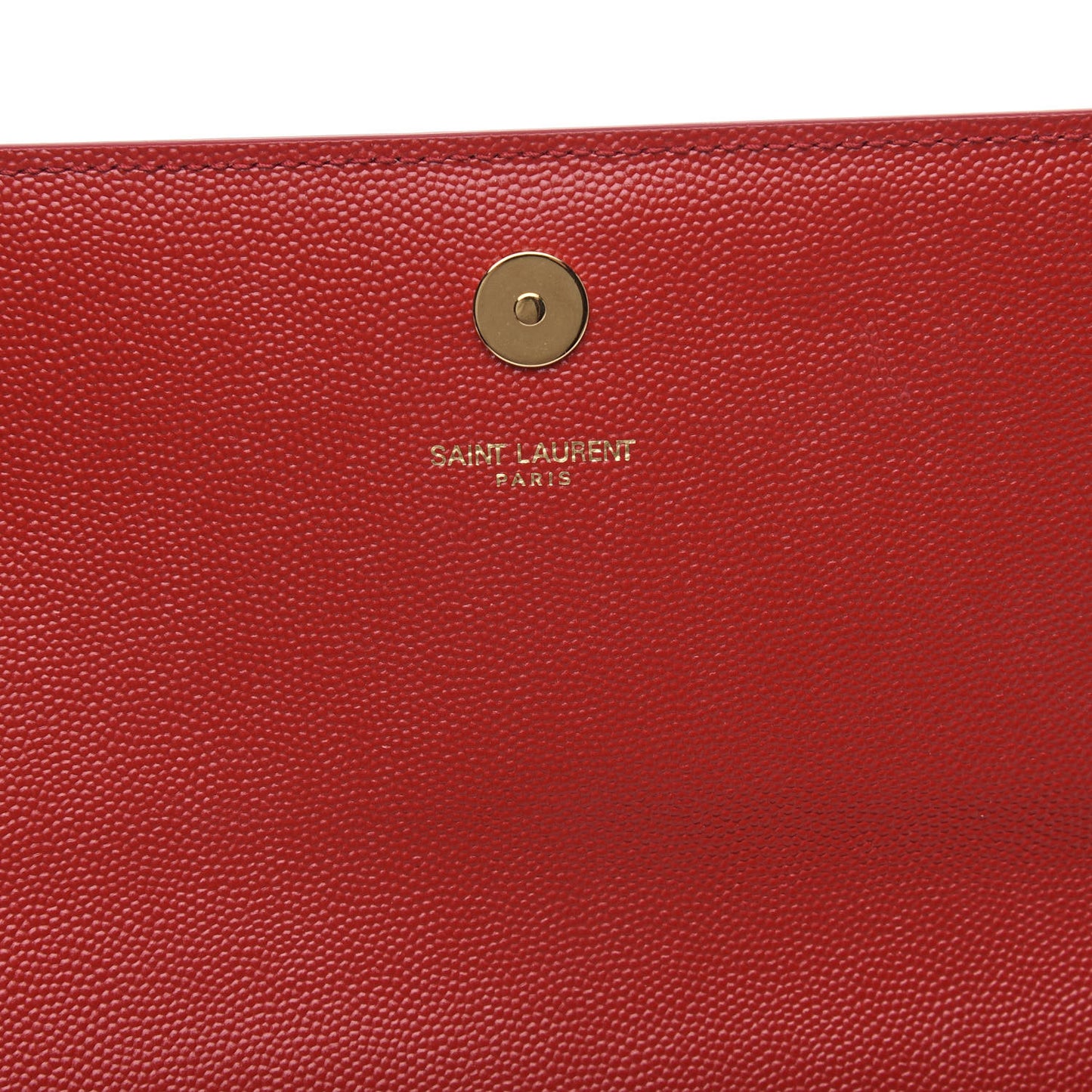 Grain De Poudre Classic Monogram Cassandre Clutch Rouge Orient