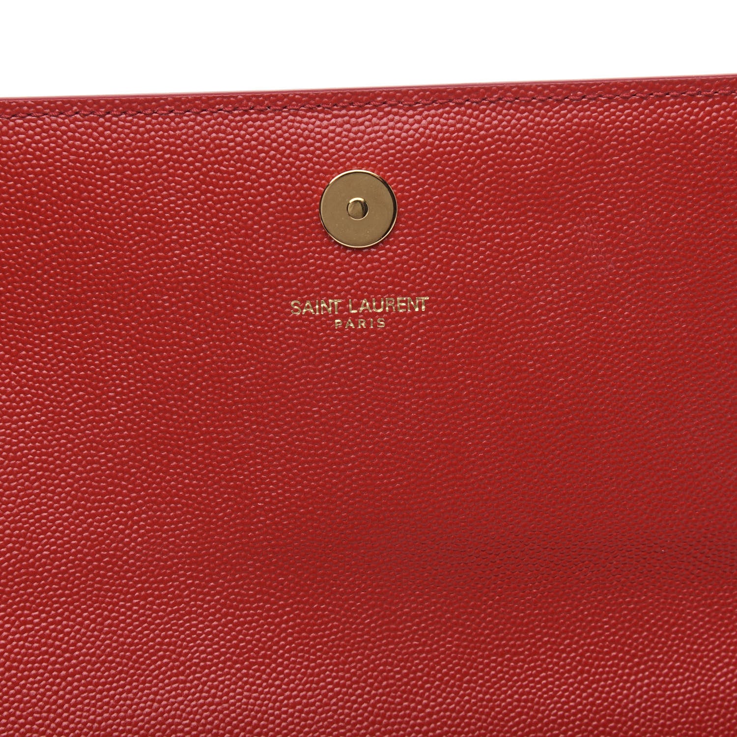 Saint Laurent Grain De Poudre Classic Monogram Cassandre Clutch Rouge Orient 6 of 10