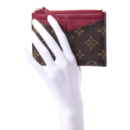 Louis Vuitton Monogram Zipped Card Holder Fuchsia 2 of 9