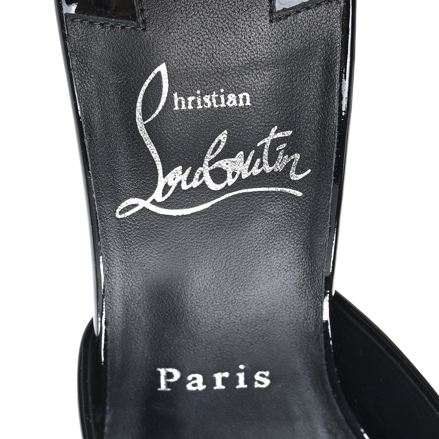 Christian Louboutin Patent Miss Z 100 Mule 36 Black 8 of 9