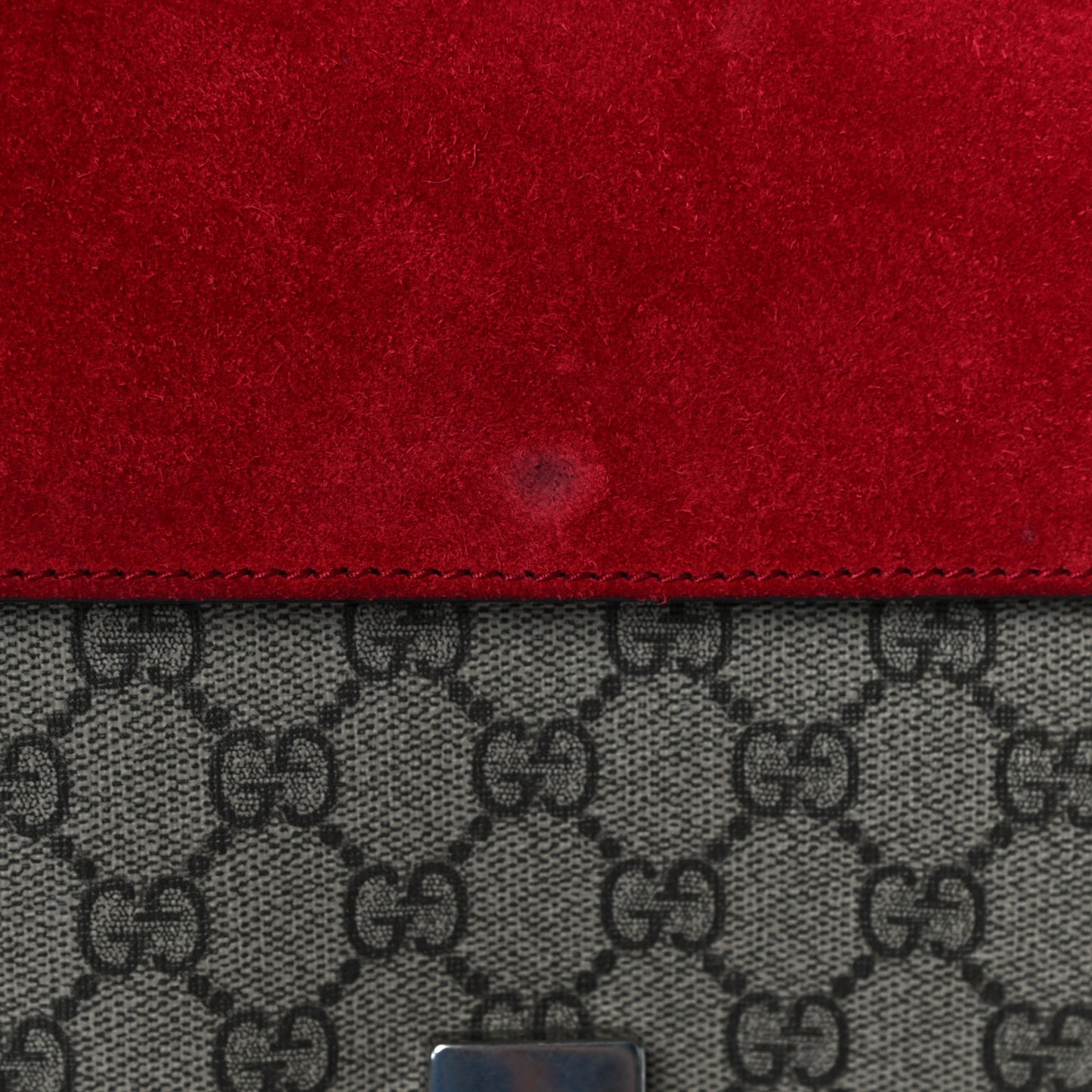 GG Supreme Monogram Small Dionysus Shoulder Bag Red