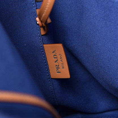 Prada Canapa Small Shopping Tote Cobalto 9 of 12