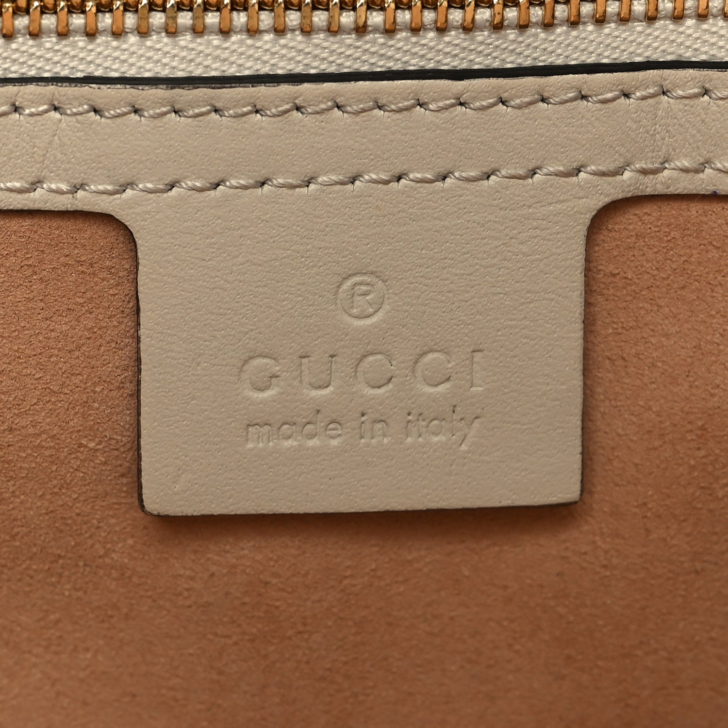 Gucci GG Supreme Monogram Medium Padlock Tote White 6 of 12