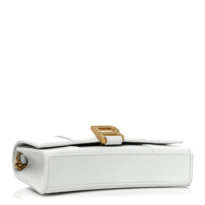 Balenciaga Shiny Box Calfskin Hourglass Chain Bag White 4 of 17