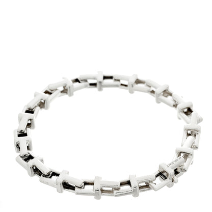 Tiffany Sterling Silver Large T Link Chain Bracelet 2 of 3