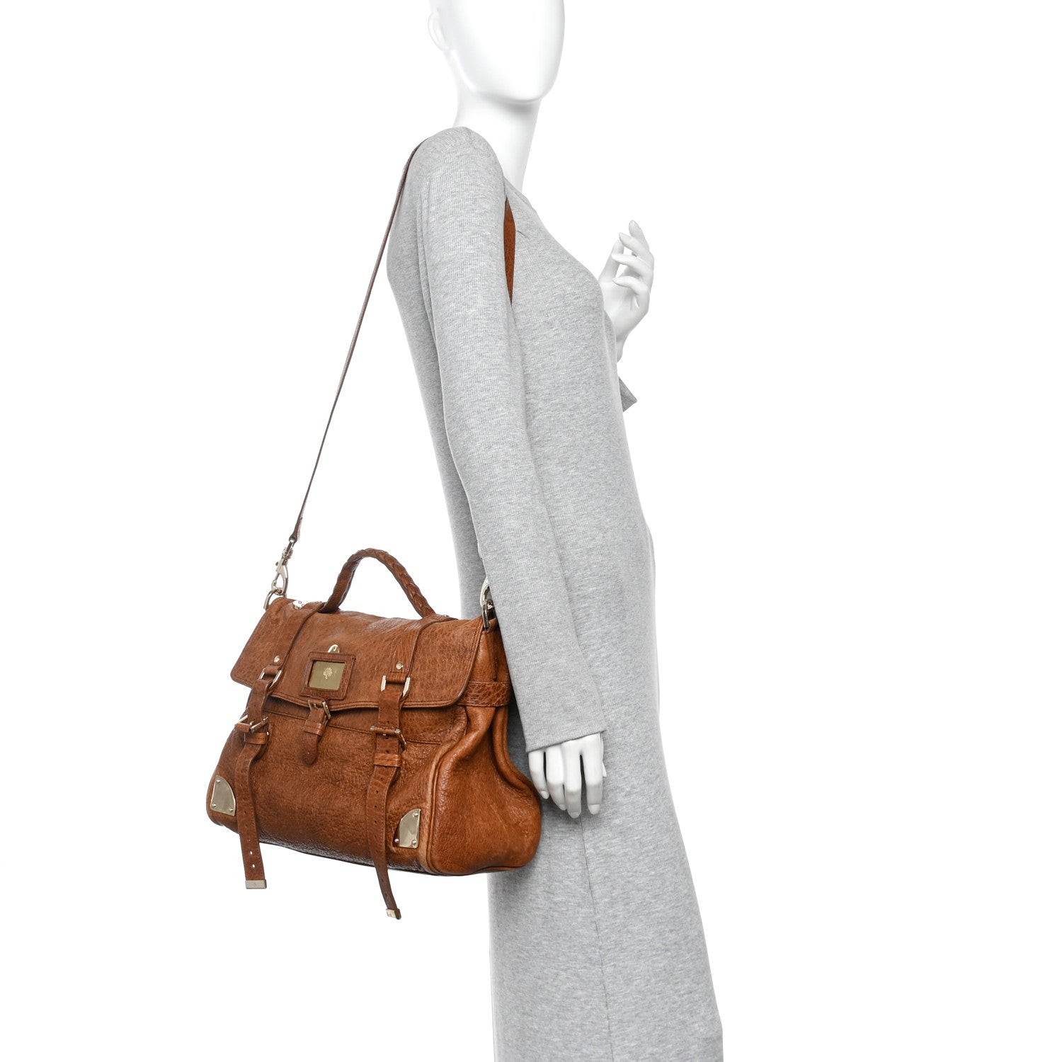Mulberry Shiny Grained Lambskin Travel Day Oak 2 of 9