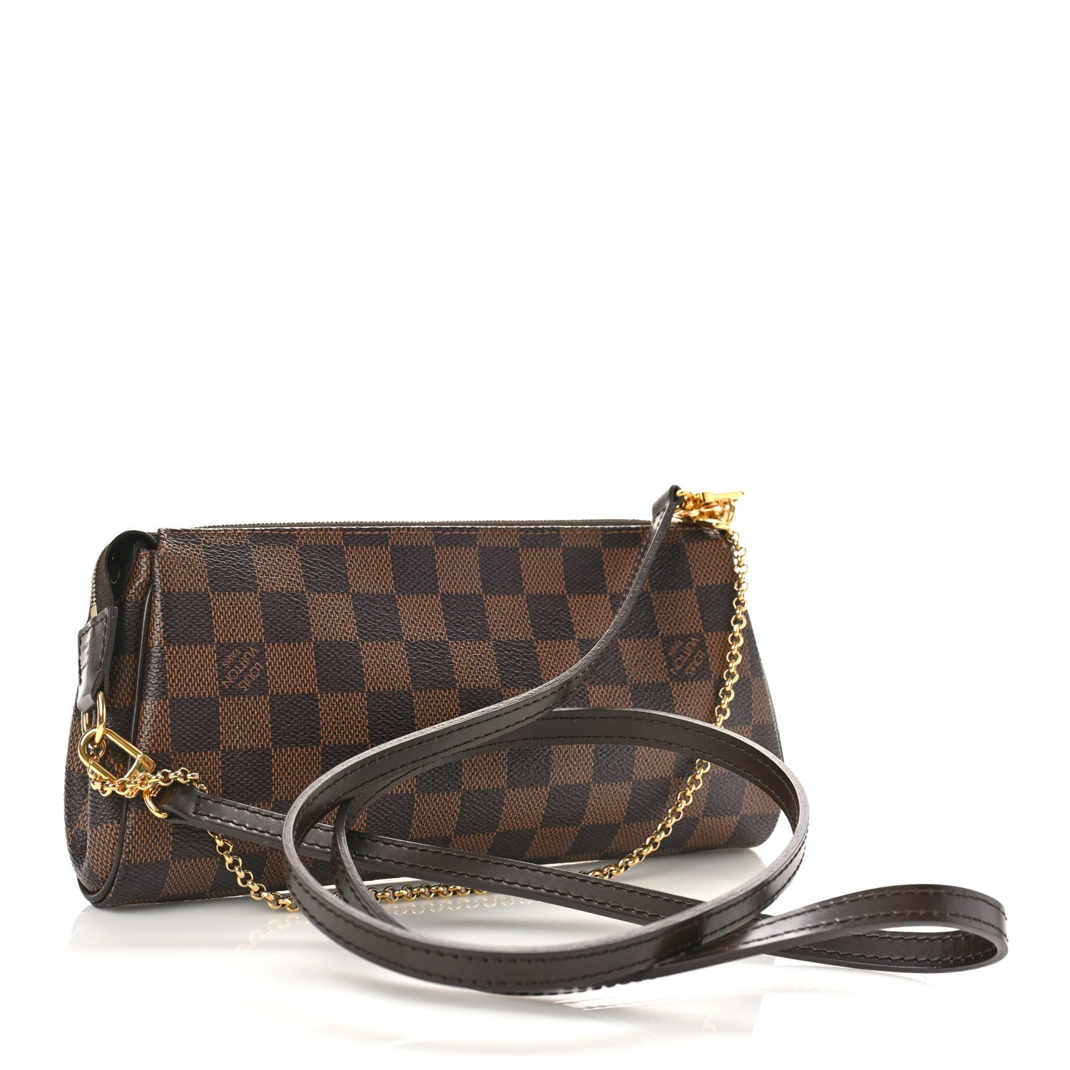 Louis Vuitton Damier Ebene Eva Clutch 3 of 9