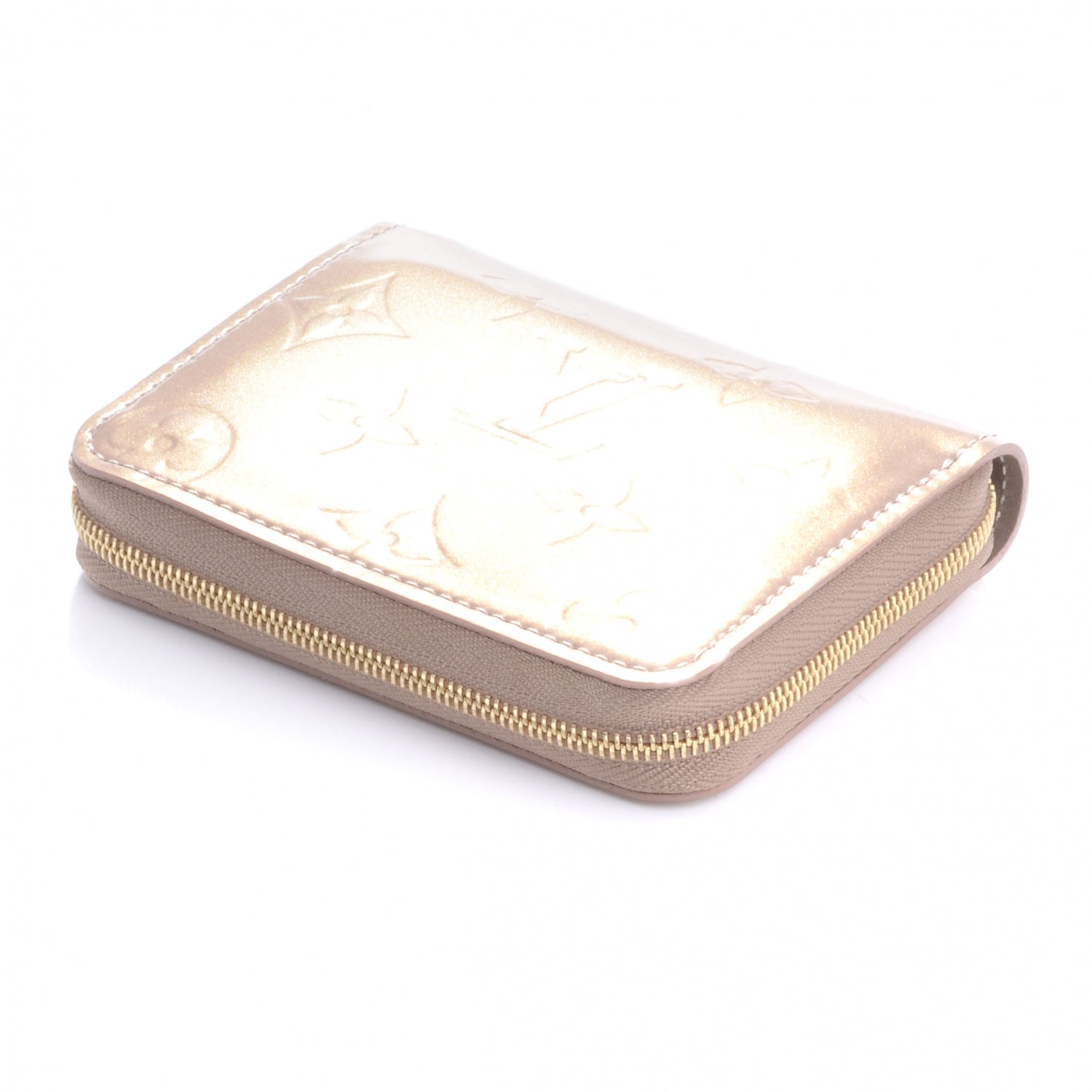Louis Vuitton Vernis Zippy Coin Purse Beige Poudre 4 of 9