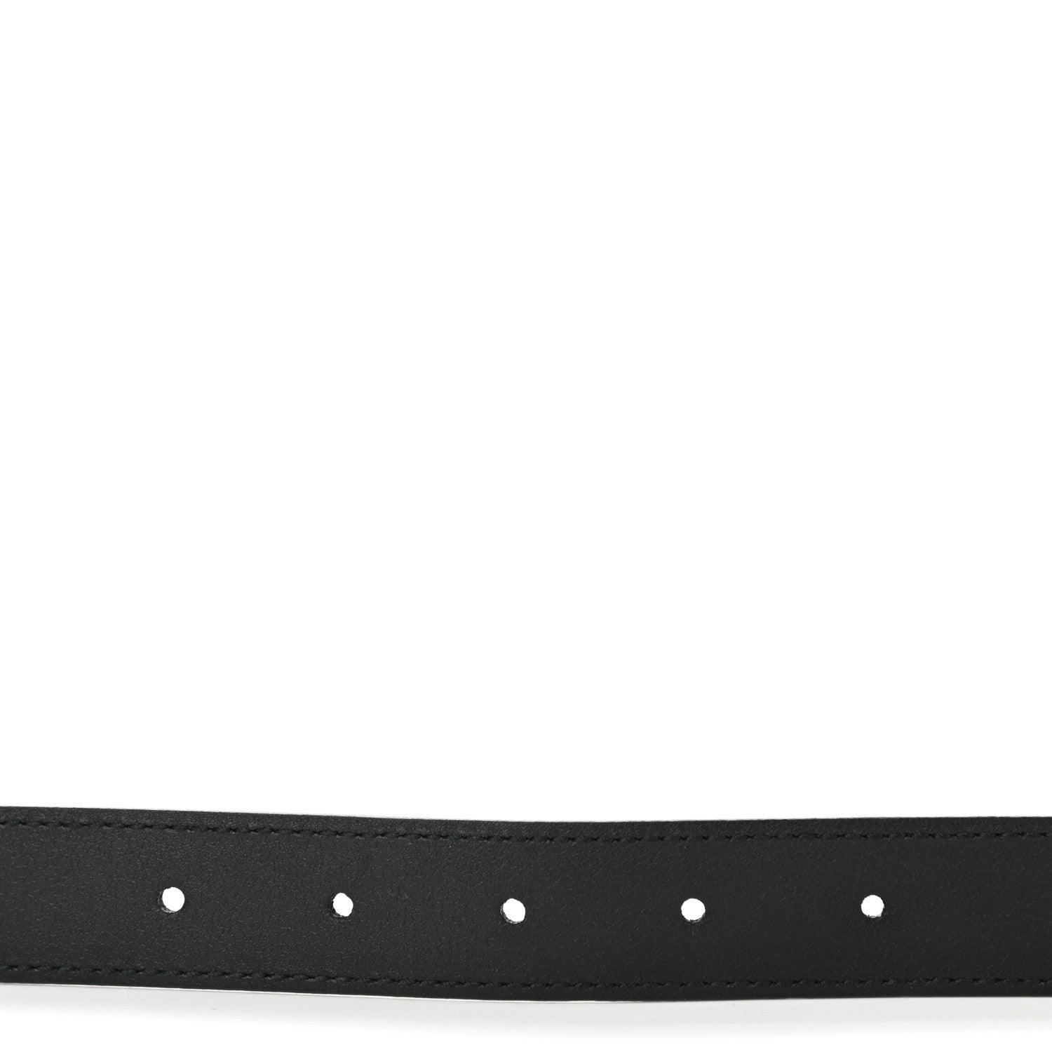 Gucci Moon Calfskin Interlocking G 25mm Belt 80 32 Black 4 of 5