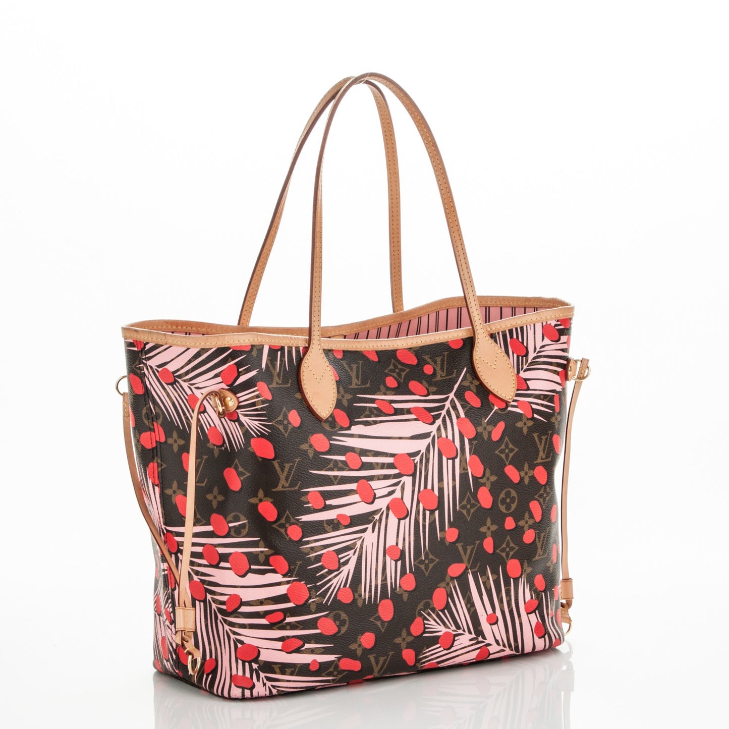 Monogram Jungle Dots Neo Neverfull MM Sugar Pink Poppy
