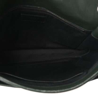 Saint Laurent Crinkled Calfskin Matelasse Monogram Medium Niki Chain Satchel Dark Green 5 of 10
