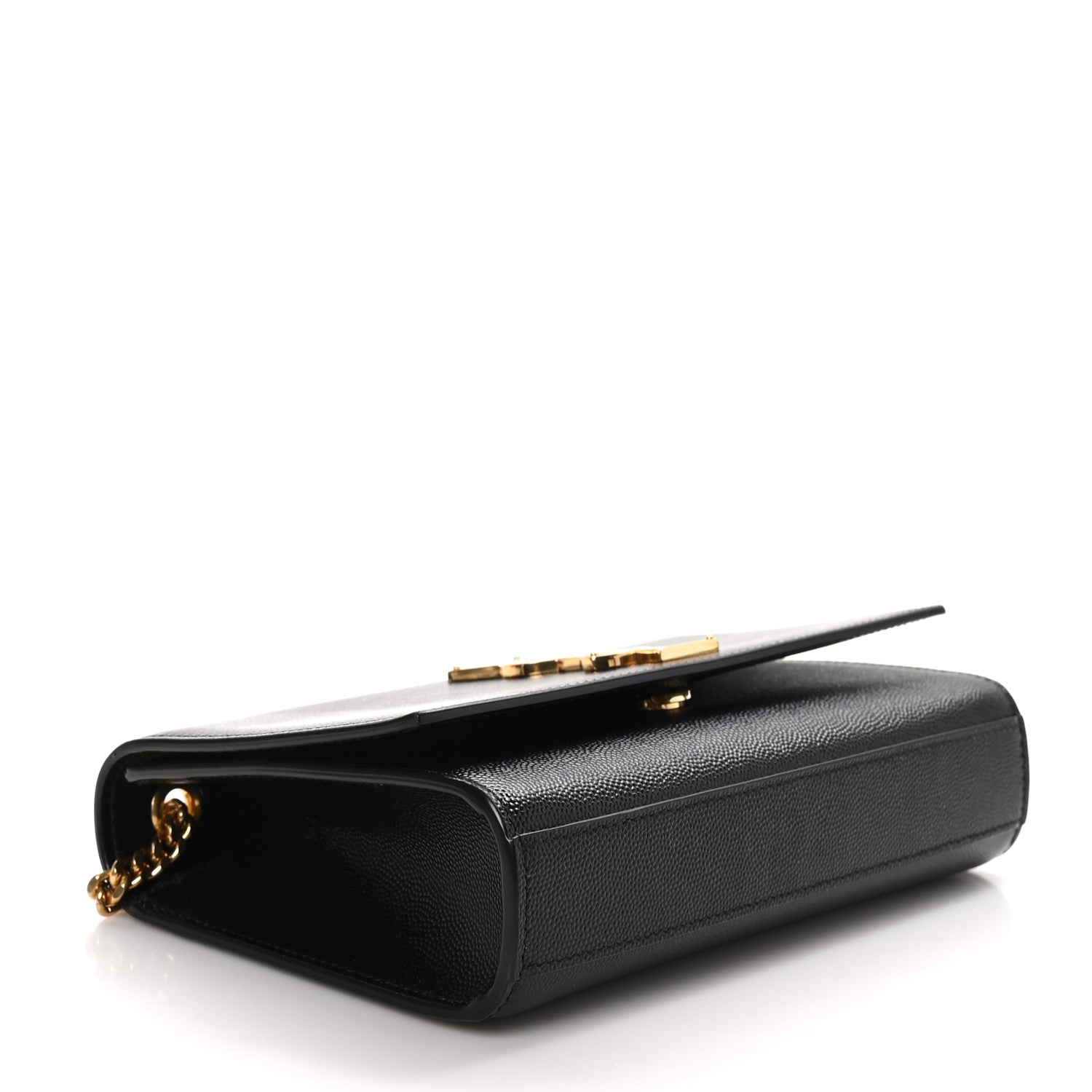 Saint Laurent Grain De Poudre Small Monogram Kate Satchel Black 4 of 10