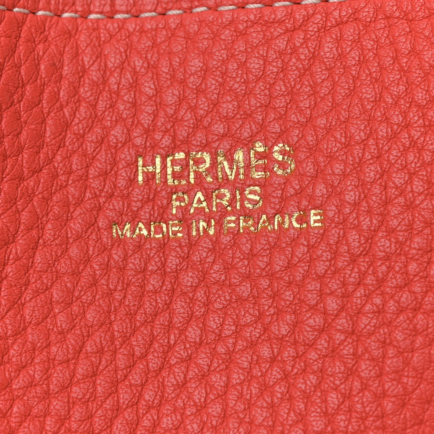 Hermes Taurillon Clemence Double Sens 36 Reversible Tote Rubis Bougainvillea 9 of 16