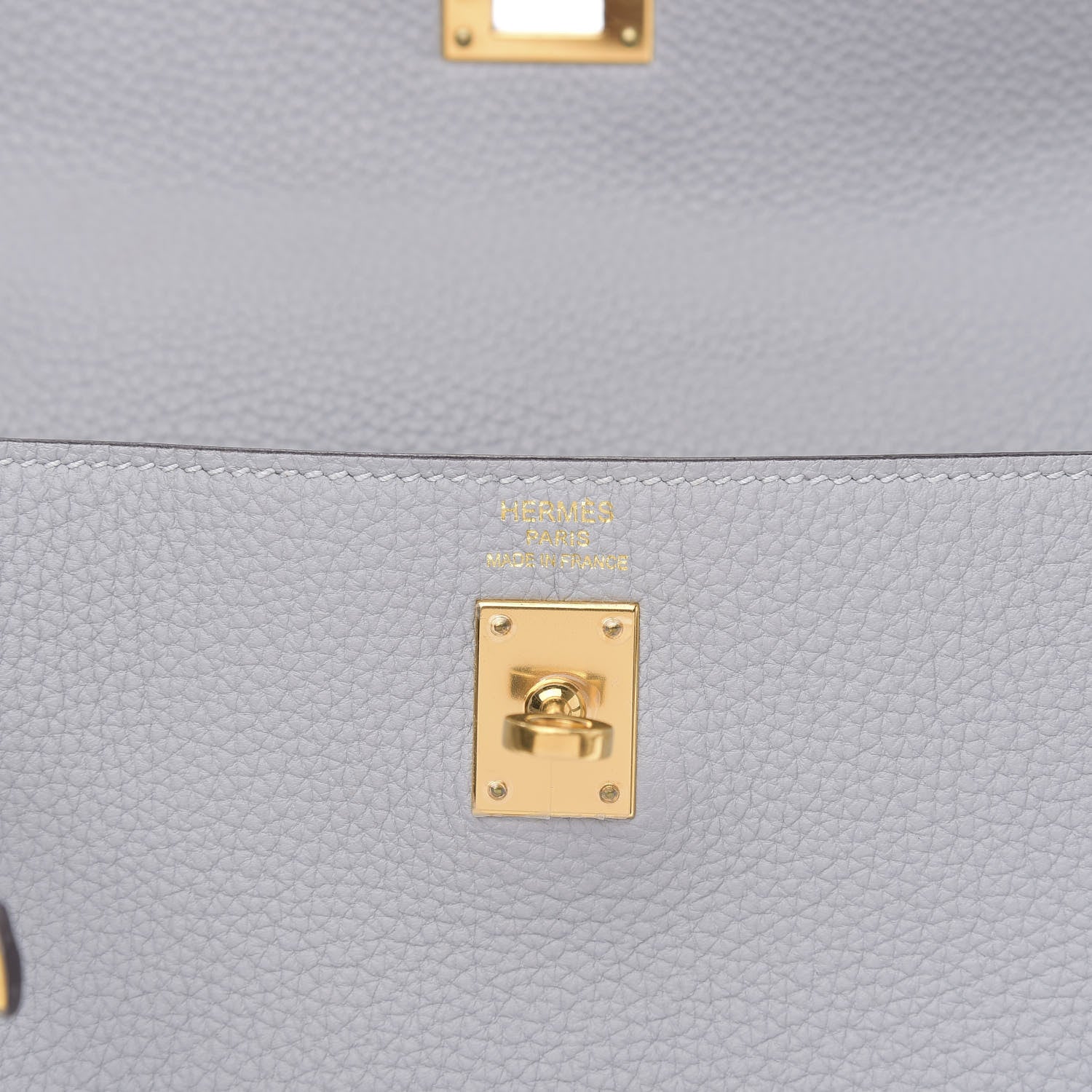 Hermes Taurillon Clemence Kelly Retourne 25 Gris Mouette 6 of 10