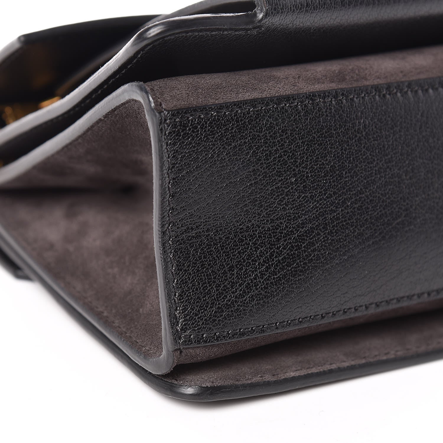 Givenchy Goatskin Suede Small GV3 Shoulder Bag Black 9 of 10