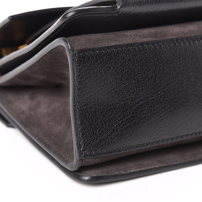 Givenchy Goatskin Suede Small GV3 Shoulder Bag Black 9 of 10