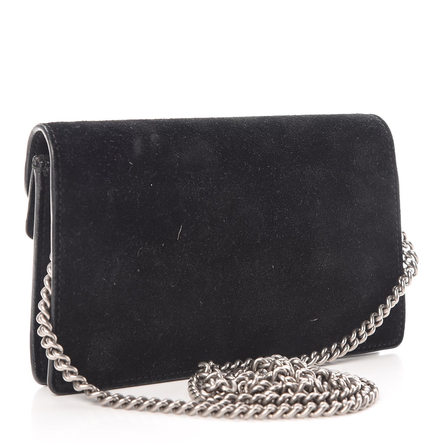 Suede Super Mini Dionysus Shoulder Bag Black
