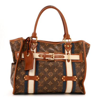 Louis Vuitton Monogram Rayures Tisse Sac GM Blue 1 of 8