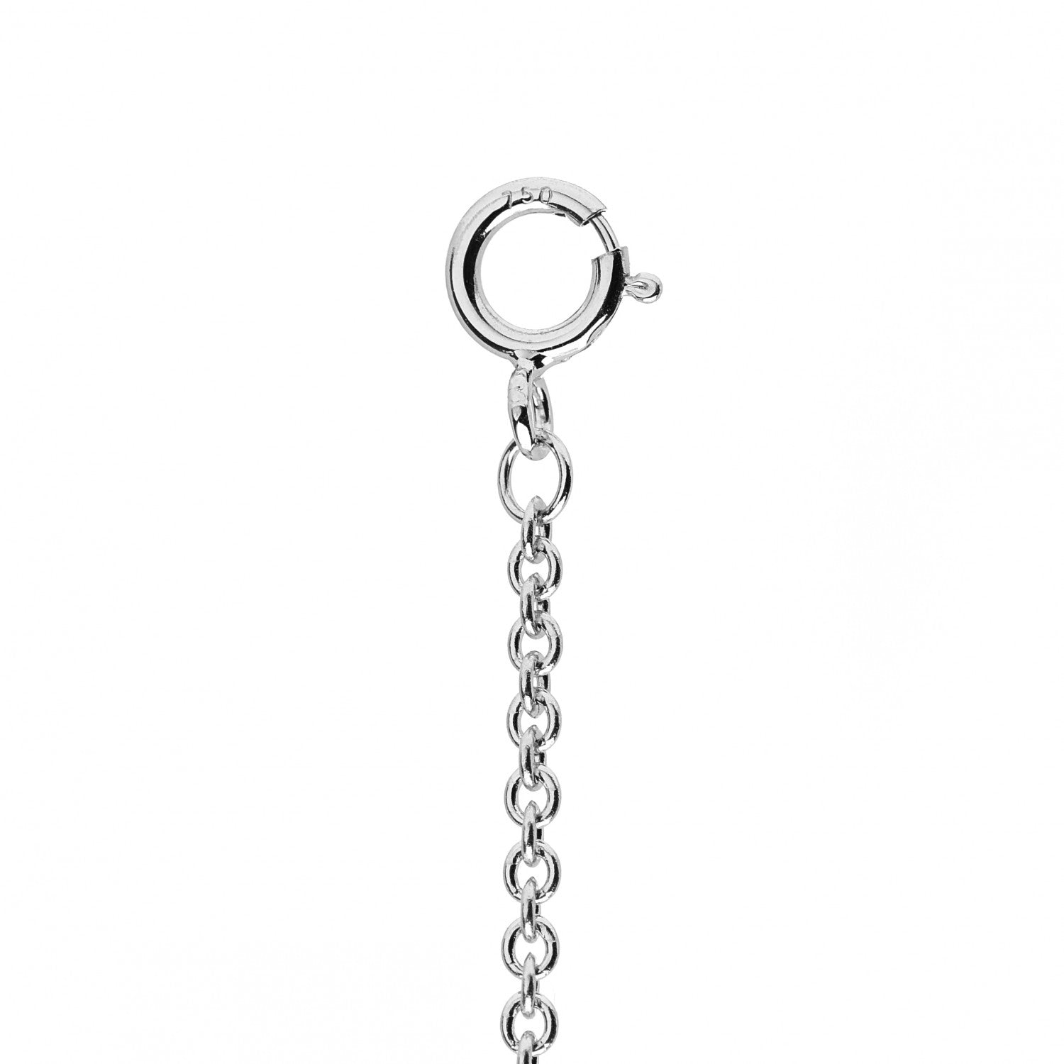 Tiffany 18K White Gold Diamond Tag Chain Bracelet 4 of 4
