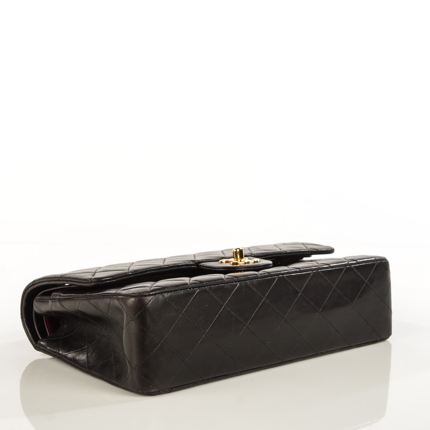 Chanel Lambskin Quilted Medium Double Flap Black 5 of 10