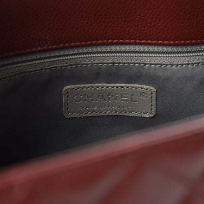 Chanel Caviar Quilted Grand Shopping Tote GST Dark Burgundy 5 of 14