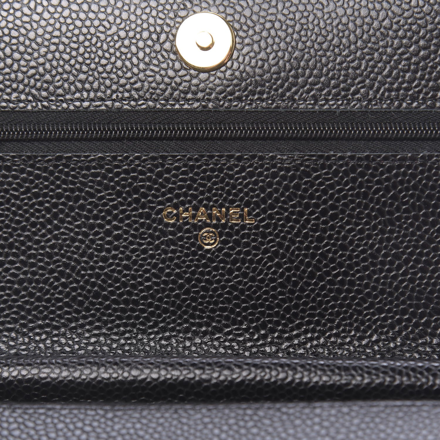 Chanel Caviar Quilted Wallet On Chain WOC Black 6 of 12