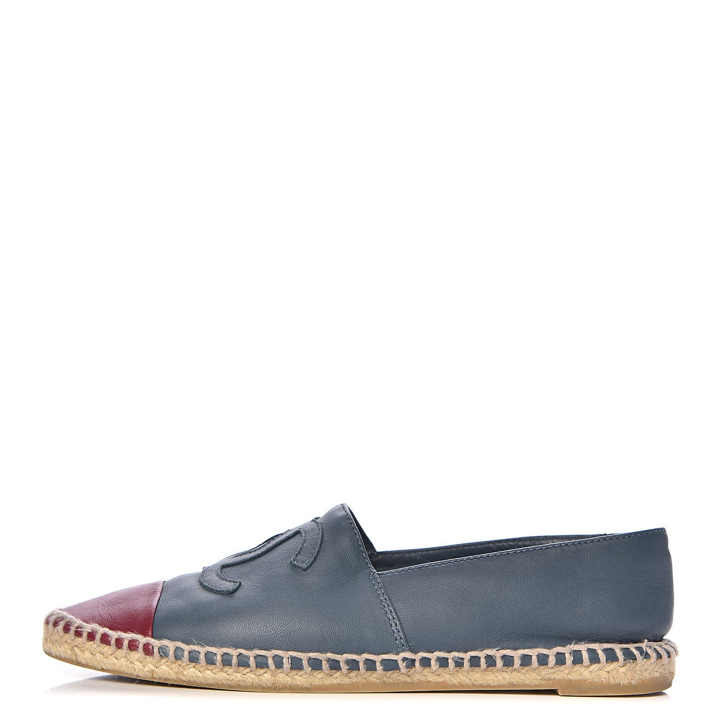 Lambskin CC Espadrilles 36 Blue