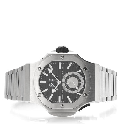 Bulgari Stainless Steel 47mm Endurer Chronosprint Daniel Roth Automatic Watch Black 3 of 7