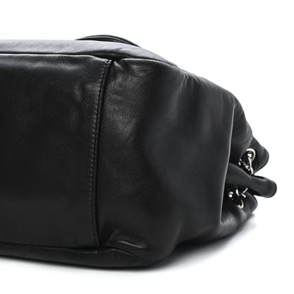 Chanel Lambskin CC Disc Accordion Flap Black 8 of 8