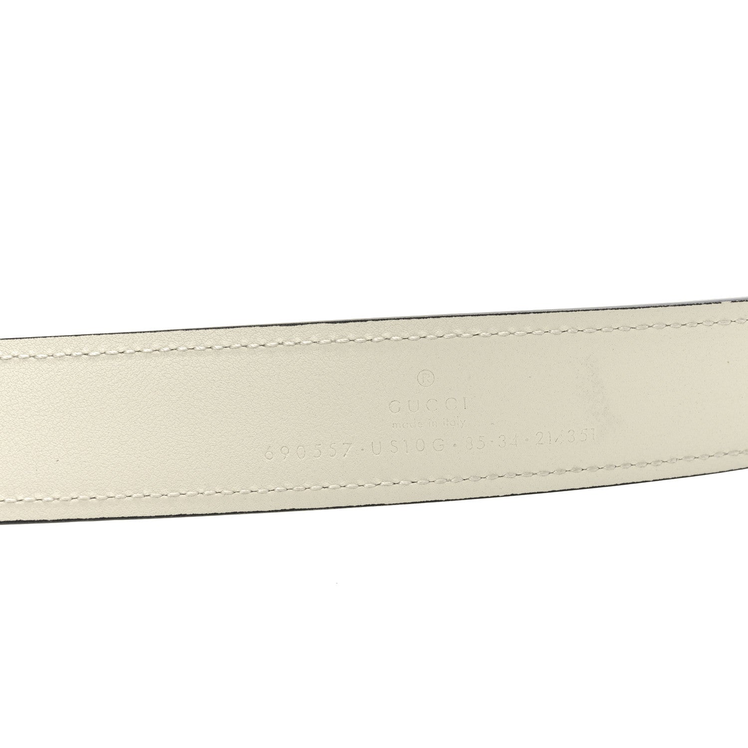 Gucci Calfskin Interlocking G 85 34 Belt Camelia 4 of 4