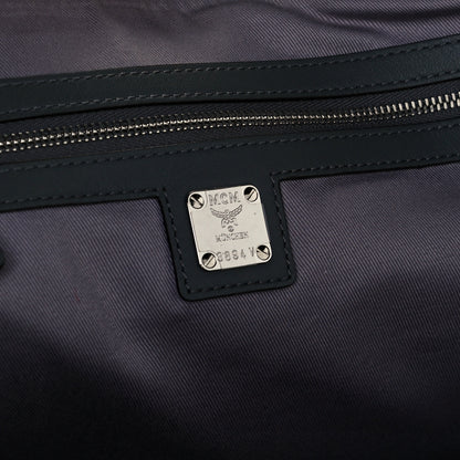 MCM Calfskin Ottomar Monogram Medium Klara Shopper Tote Charcoal 5 of 9