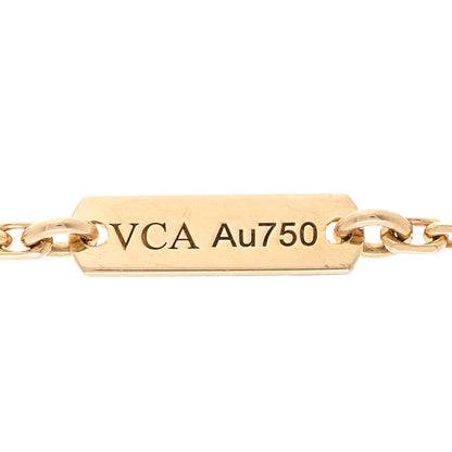 Van Cleef & Arpels 18K Yellow Gold Diamond Large Frivole Pendant Pave Necklace 5 of 5