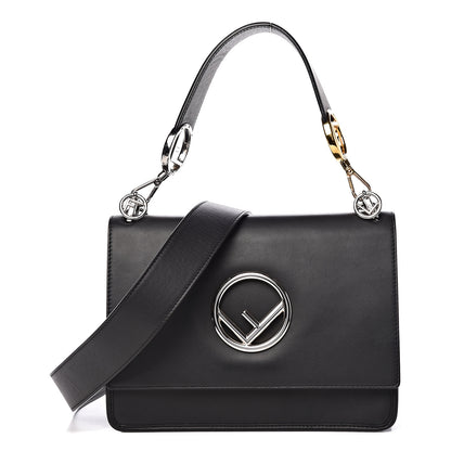 Fendi Vitello Century Opaco F is Fendi Kan I Shoulder Bag Black 1 of 15