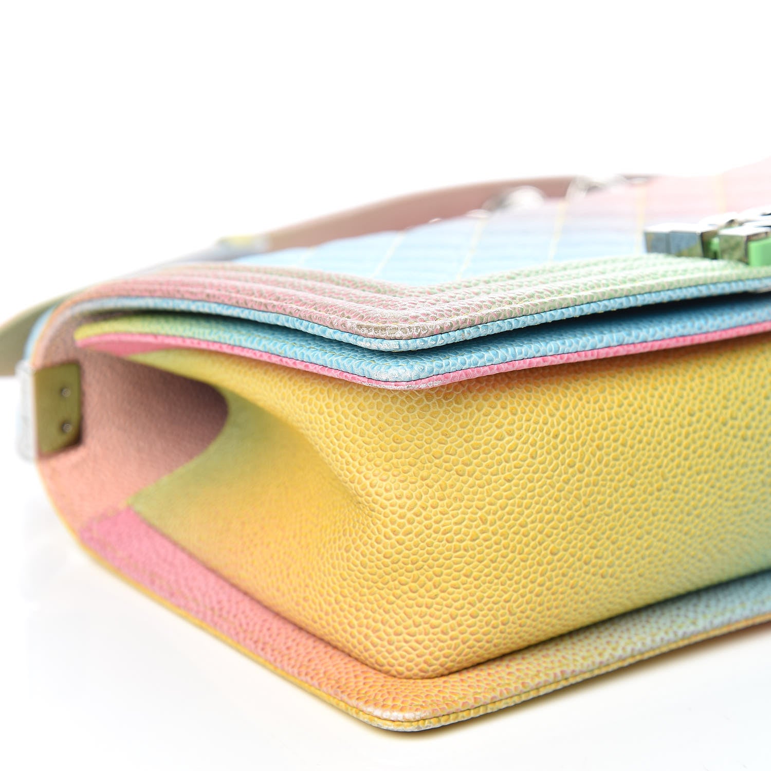 Chanel Caviar Quilted Medium Cuba Rainbow Boy Flap Multicolor 8 of 12