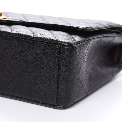 Chanel Caviar Quilted Maxi Double Flap Black 9 of 15
