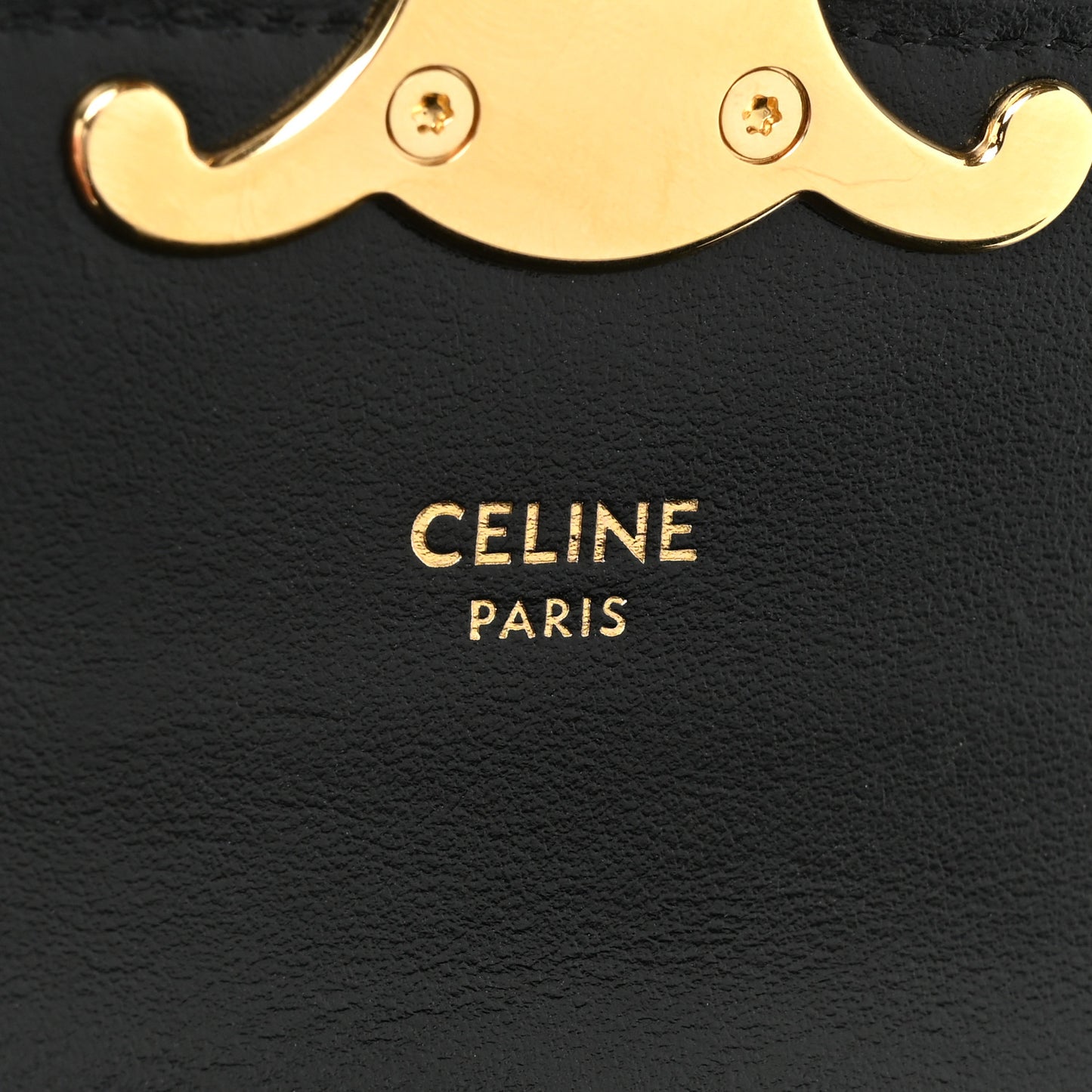 Shiny Calfskin Mini Triomphe Black