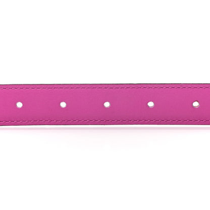 Hermes Epsom Swift 24mm Belt Strap 85 Rouge Casaque Magnolia 5 of 5