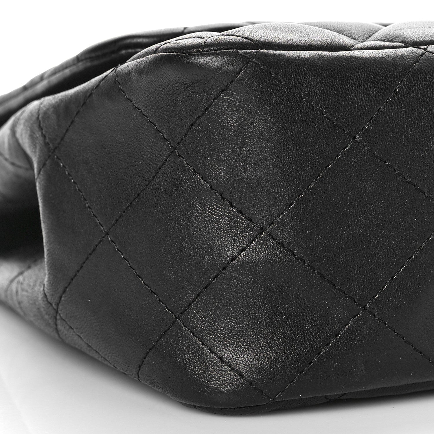 Chanel Lambskin Quilted Jumbo Single Flap Black 7 of 10