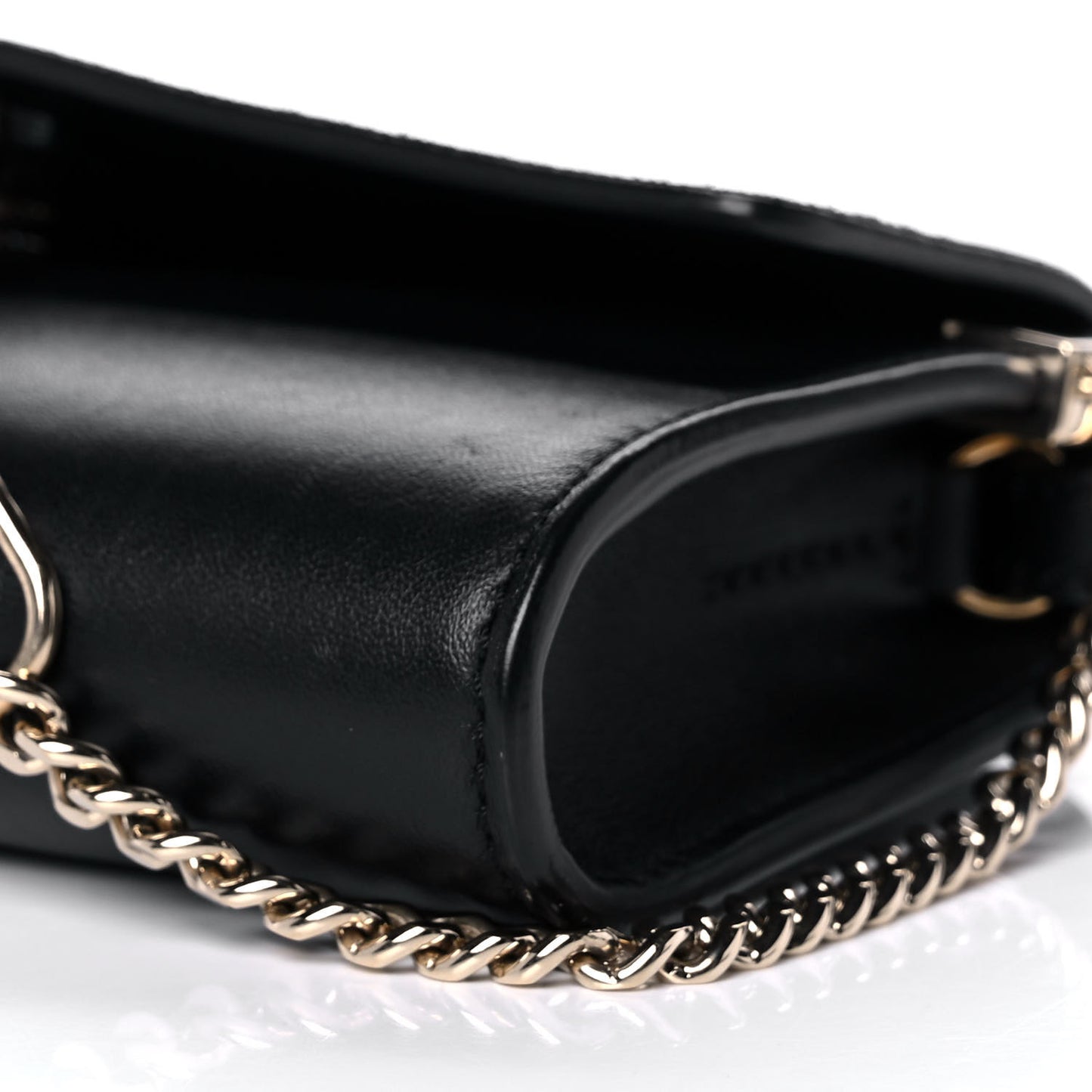 Suede Calfskin Mini Faye Shoulder Bag Black