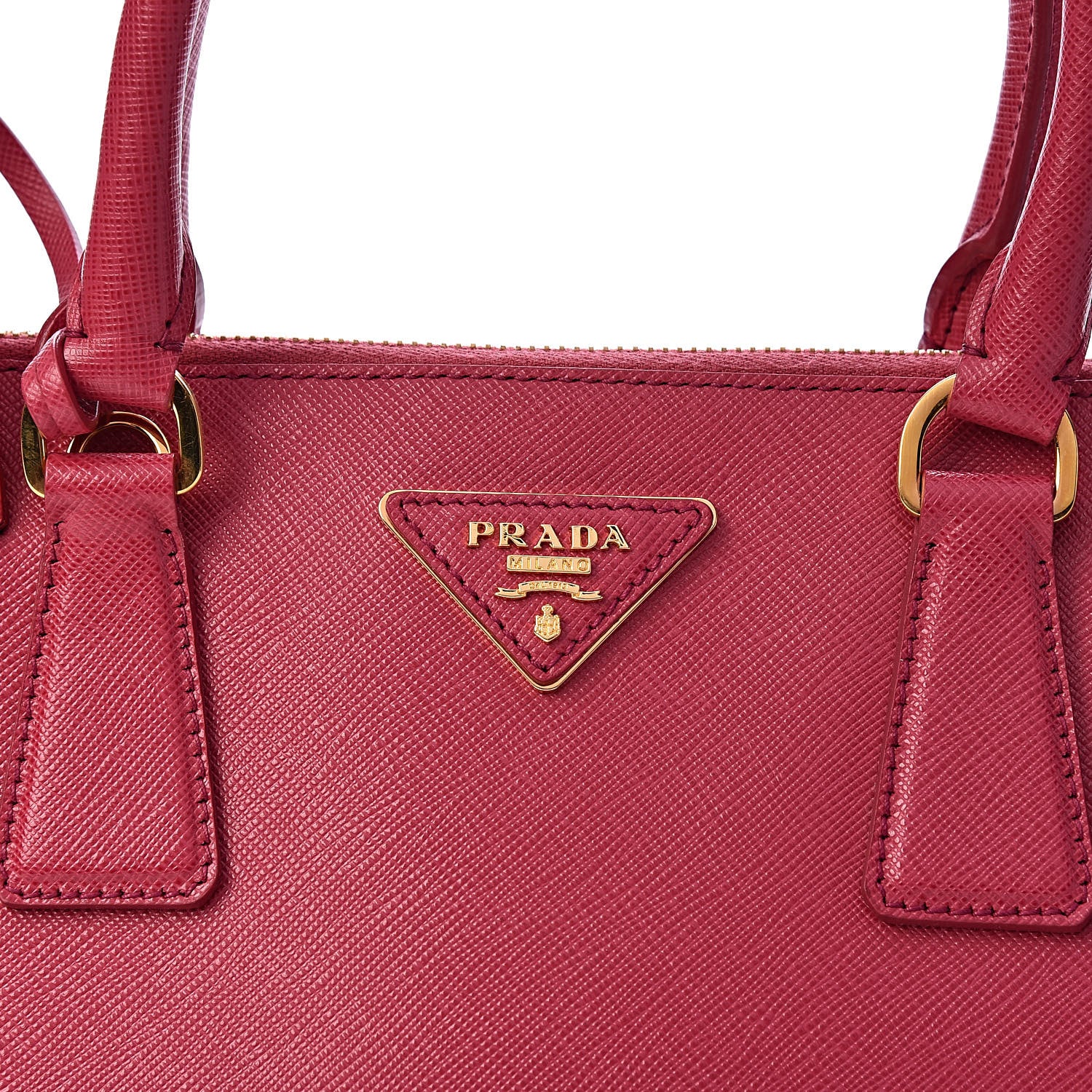 Prada Saffiano Lux Medium Promenade Tote Peonia 8 of 10