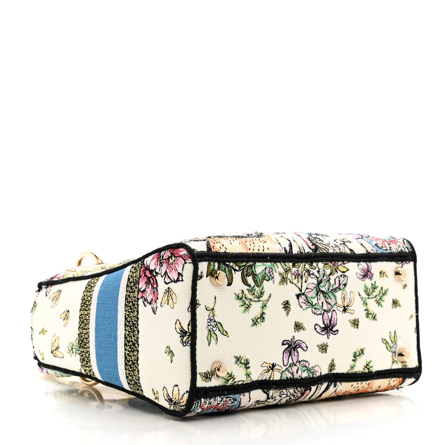 Canvas D-Constellation Embroidered Medium Lady D-Lite Latte Multicolor